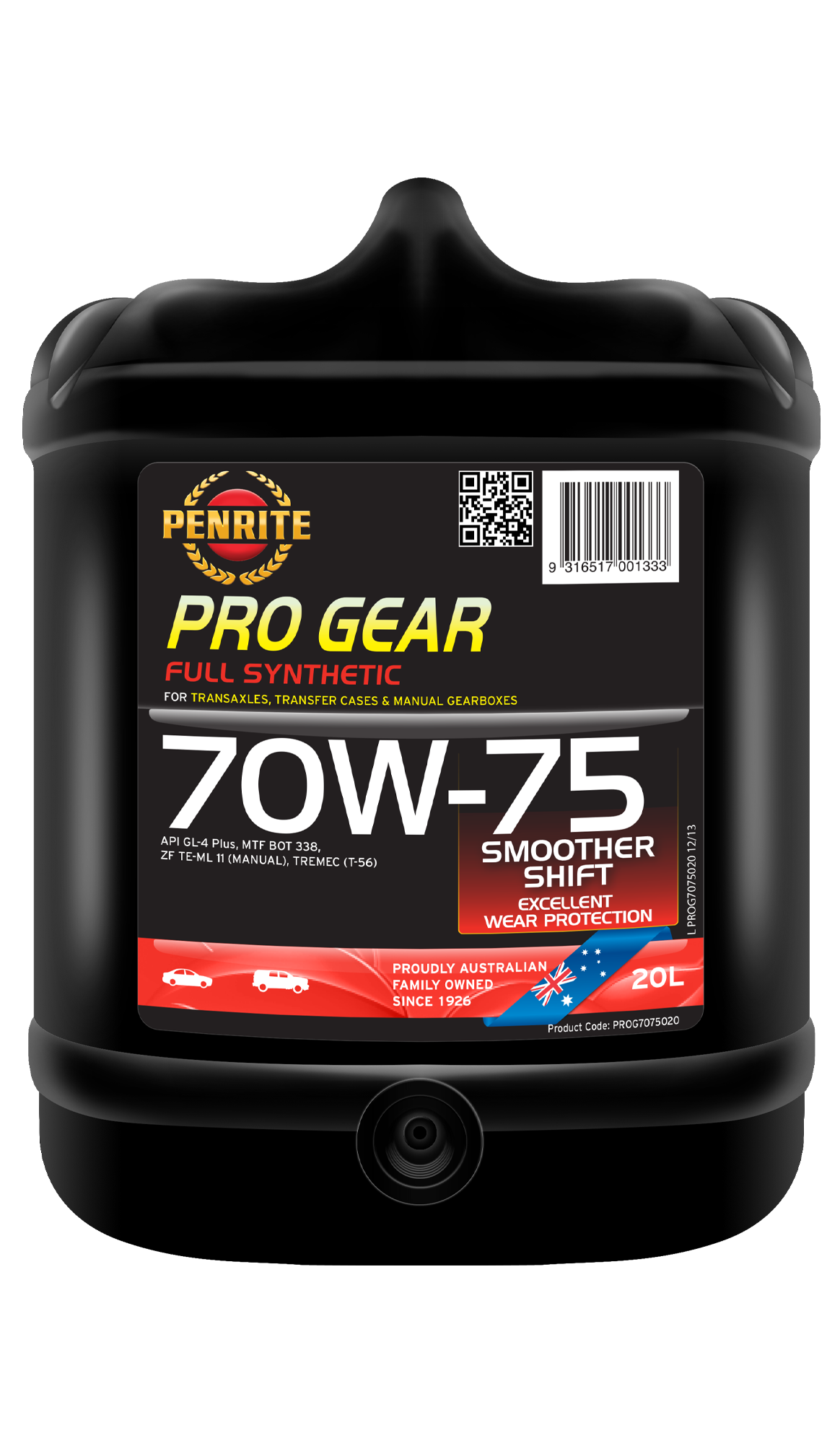 PRO GEAR 70W-75 (FULL SYN) - Penrite 20L
