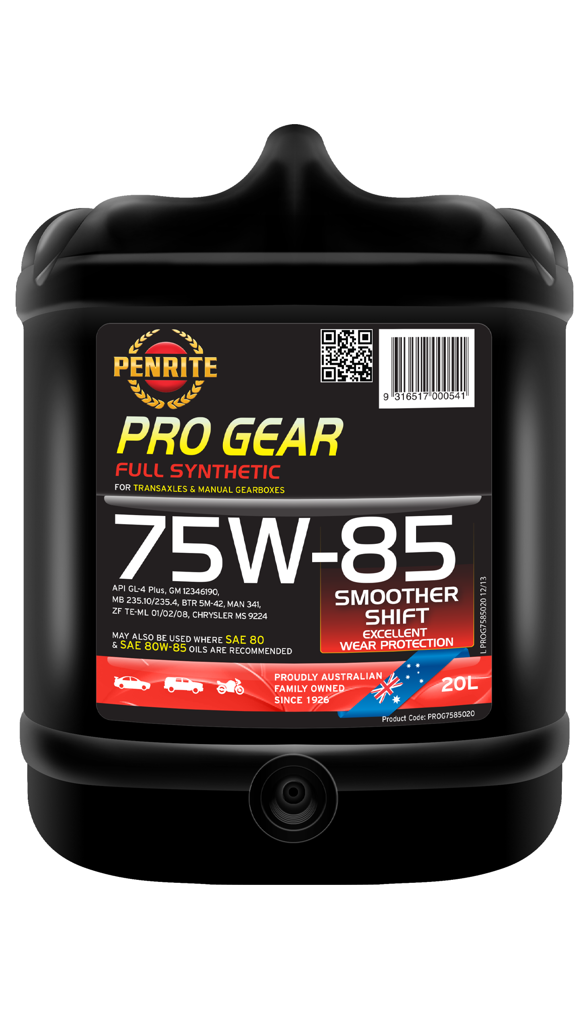 PRO GEAR 75W-85 (FULL SYN) - Penrite 20L