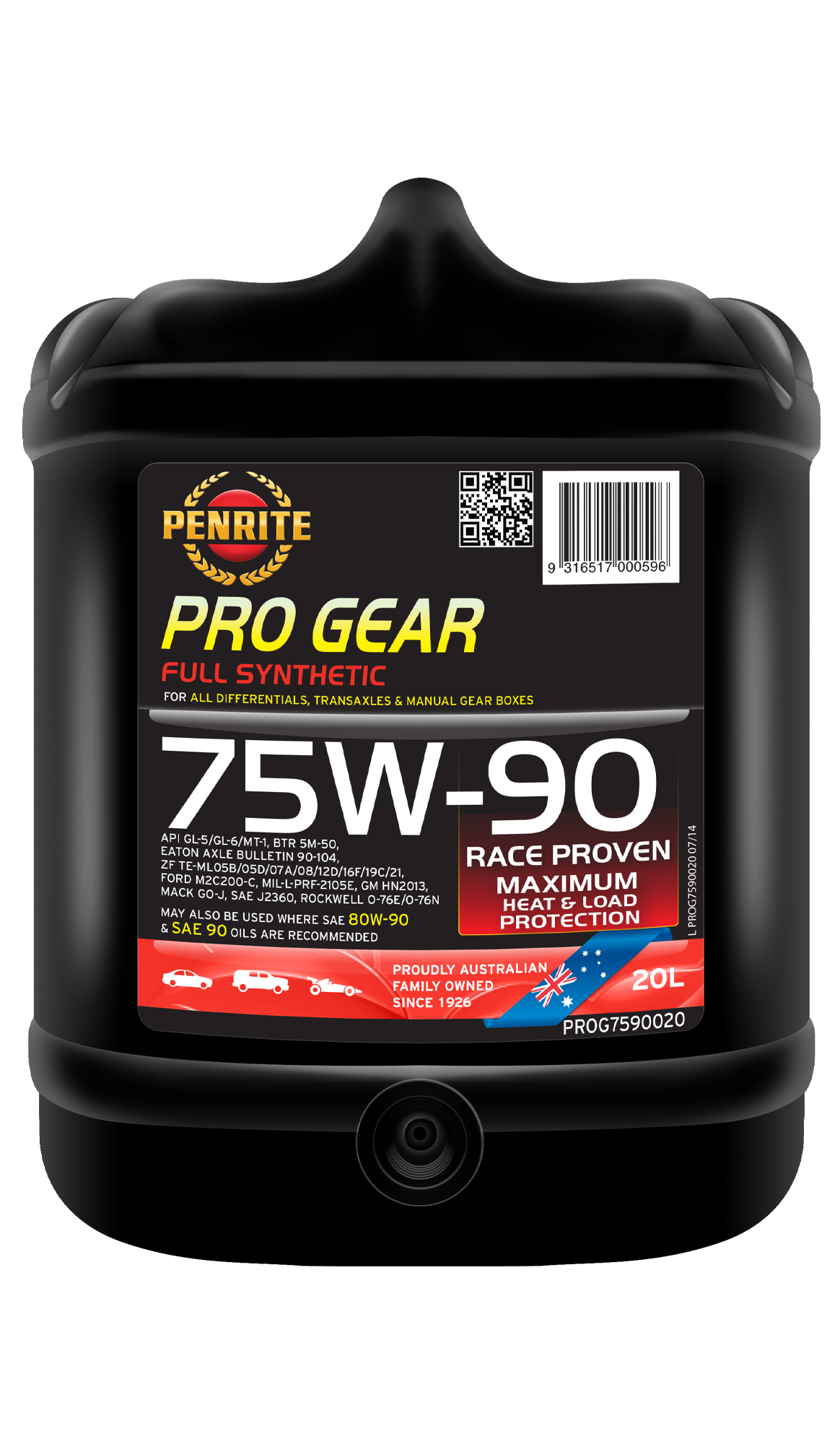PRO GEAR 75W-90 (Full Syn) - Penrite 20L