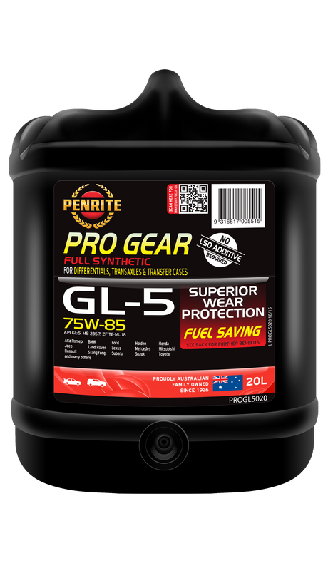 PRO GEAR GL-5 75W-85 (Full Syn) - Penrite 20L