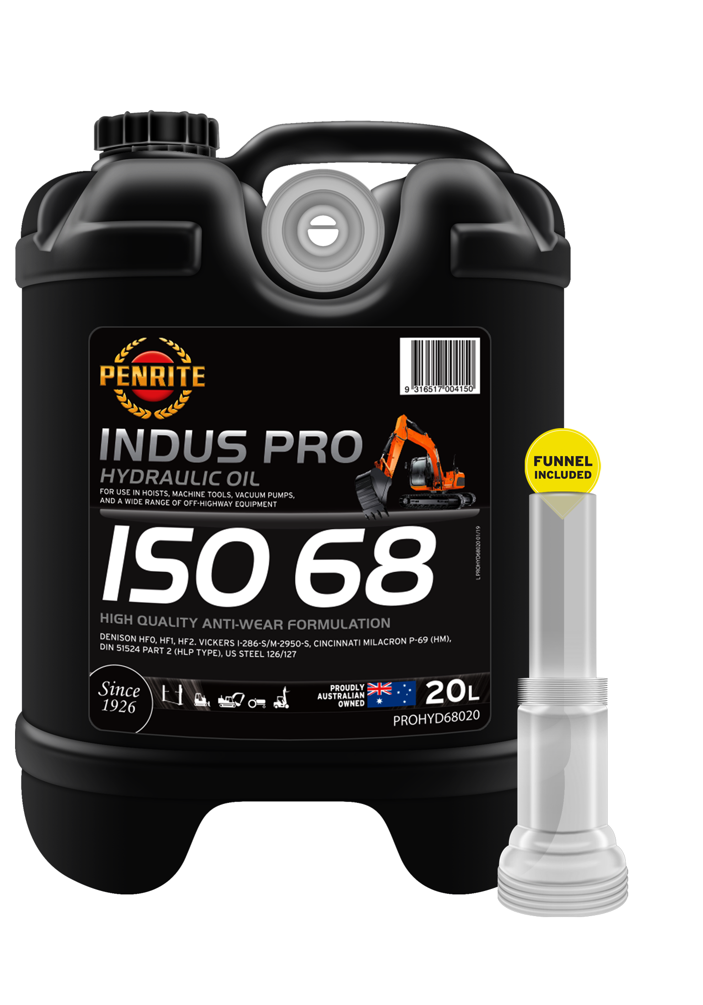 INDUS Pro Hydraulic 68 - Penrite 20L