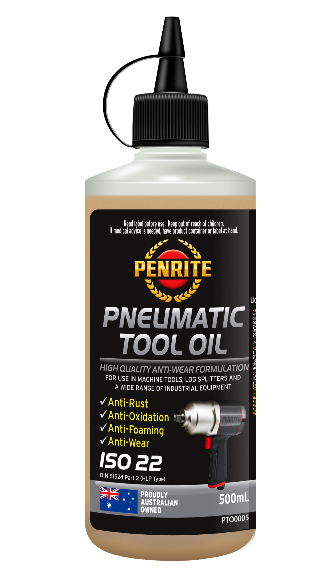 Pneumatic Tool Oil 500ml - Penrite