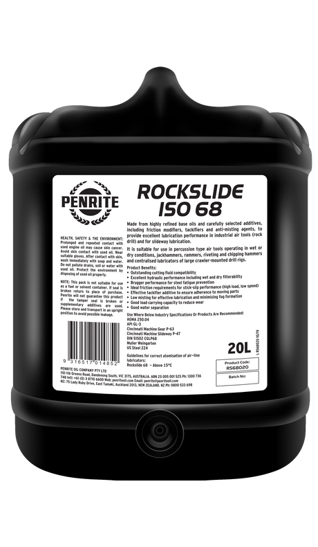 Rockslide ISO 68 20L - Penrite | Universal Auto Spares