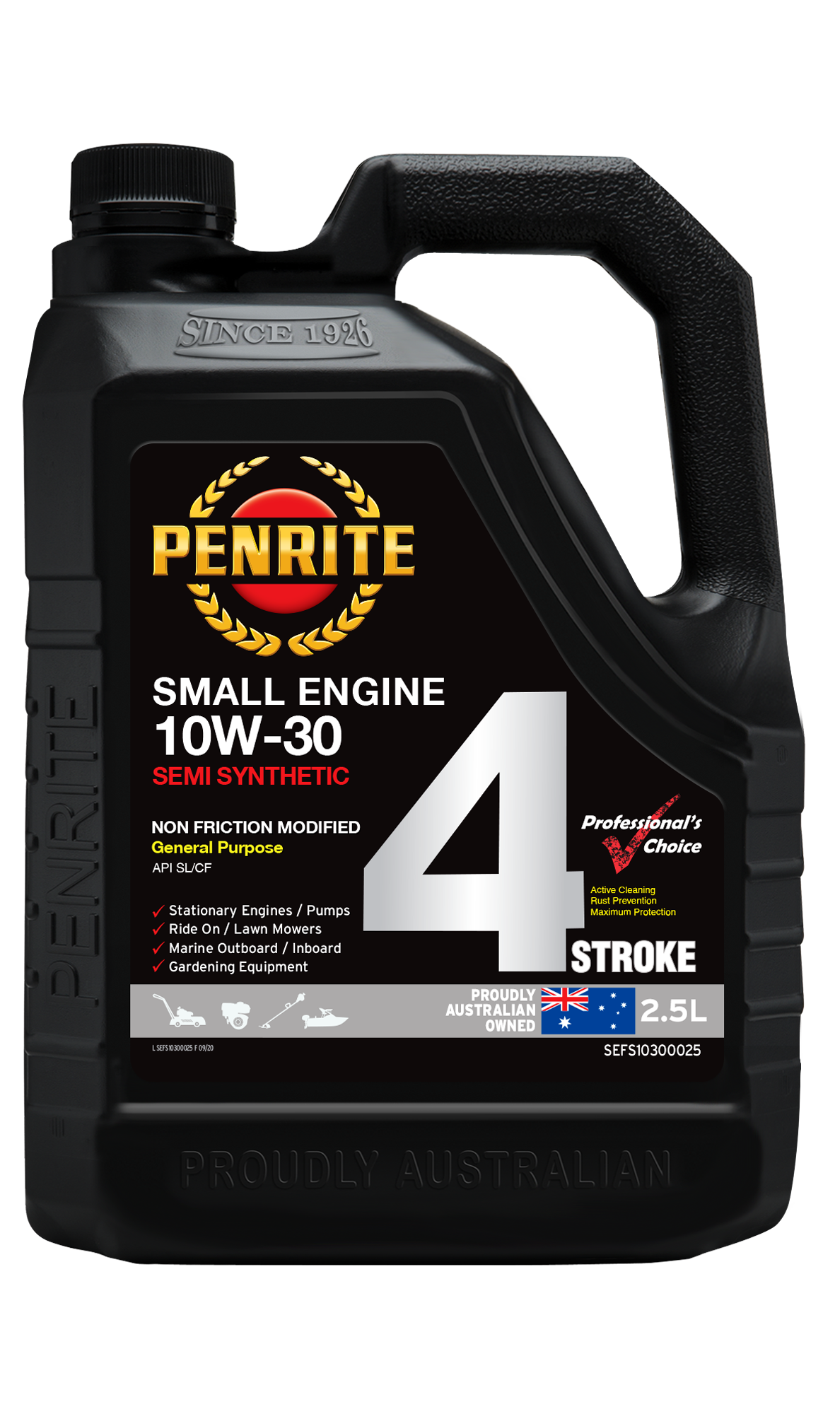 Small Engine 4 Stroke 10W-30 (Semi Syn) - Penrite 2.5L