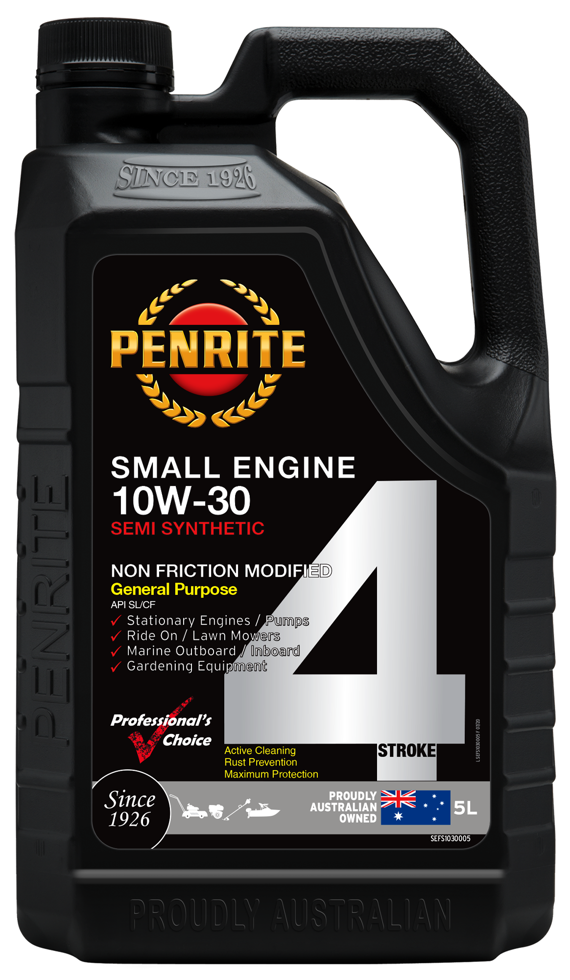 Small Engine 4 Stroke 10W-30 (Semi Syn) - Penrite 5L