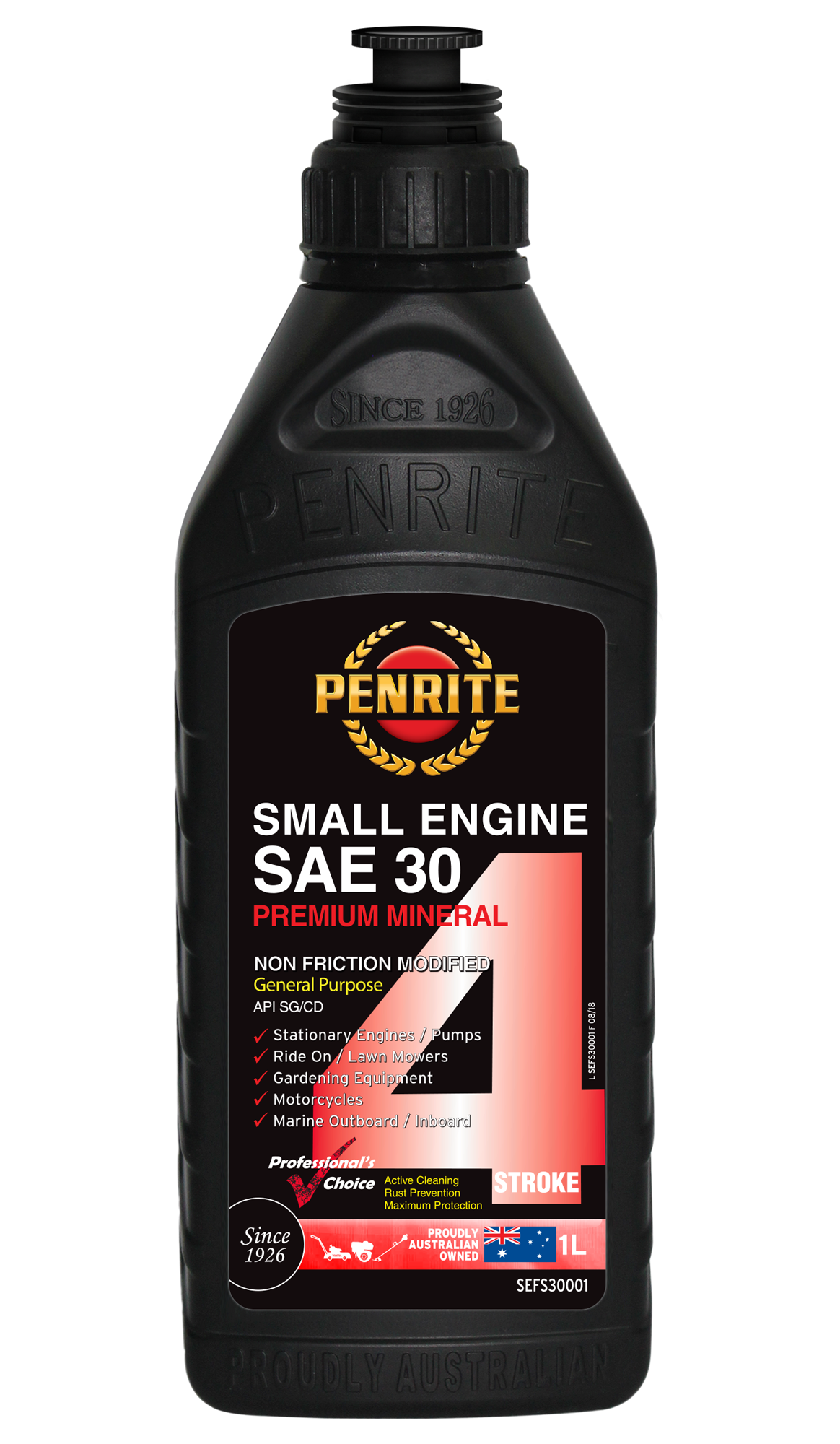 Small Engine 4 Stroke SAE 30 (Mineral) - Penrite 1L