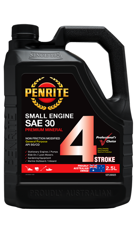 Small Engine 4 Stroke SAE 30 (Mineral) - Penrite 2.5L
