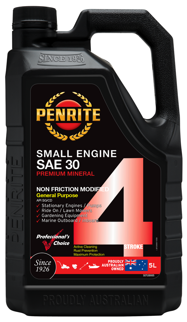 Small Engine 4 Stroke SAE 30 (Mineral) - Penrite 5L