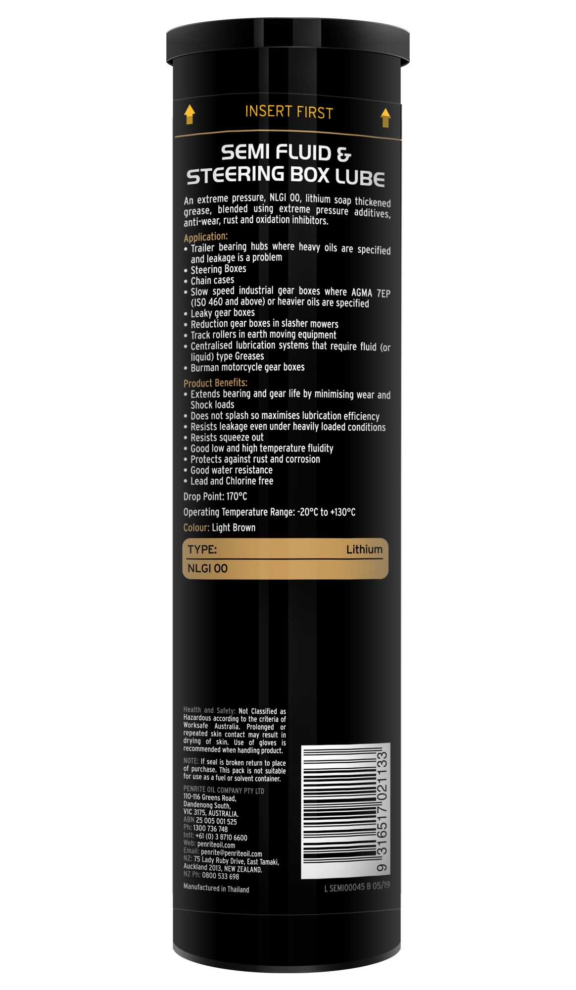 Semi Fluid & Steering Box Grease - Penrite