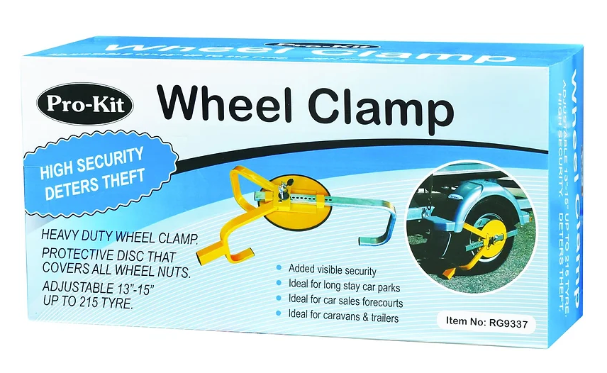 Security Clamp With Round With Wheel Nut Security Disc - Pro-Kit