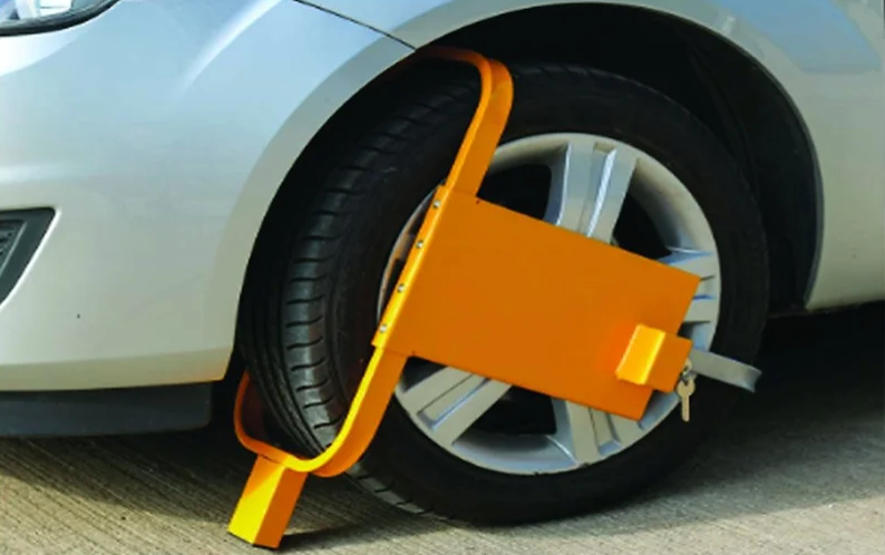 Wheel Clamp With Square, Wheel Nut Protection Plate - Pro-Kit