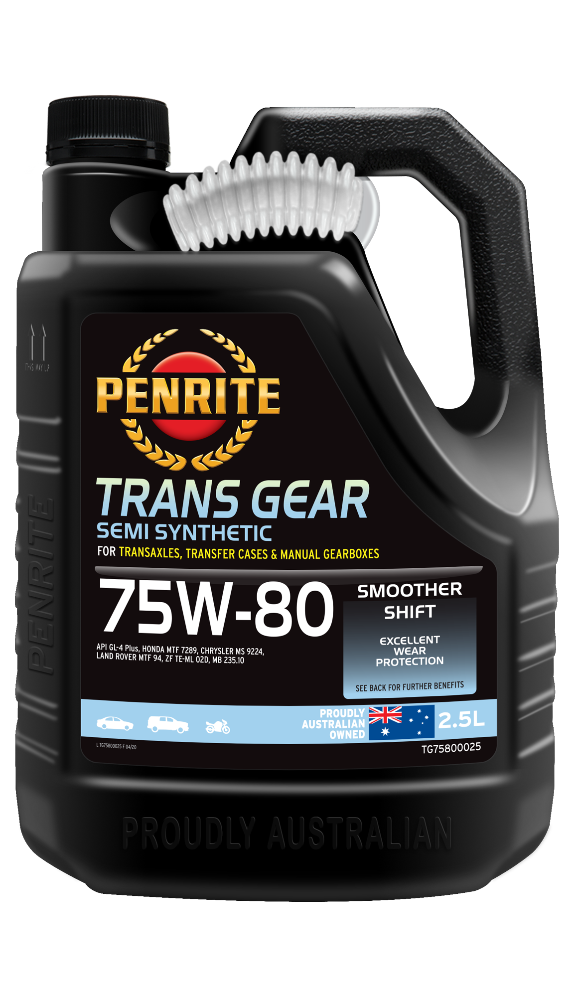 TRANS GEAR 75W-80 (SEMI SYN) - Penrite 2.5L
