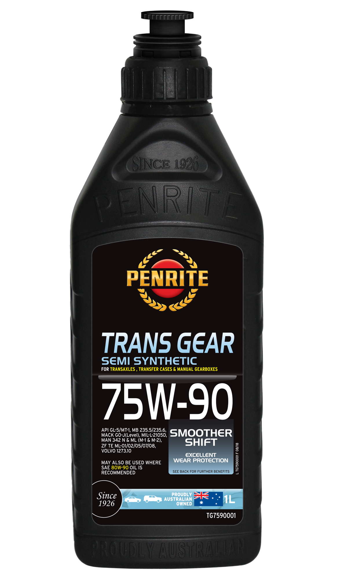 TRANS GEAR 75W-90 (SEMI SYN) - Penrite 1L