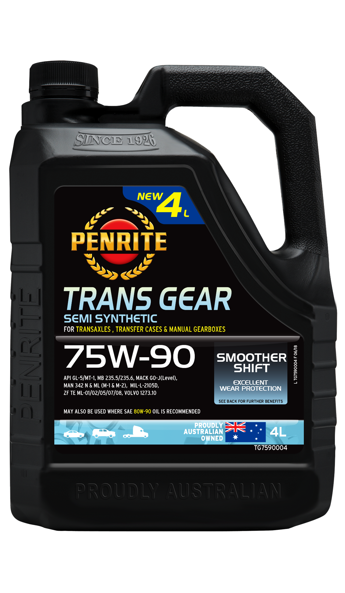 TRANS GEAR 75W-90 (SEMI SYN) - Penrite 4L