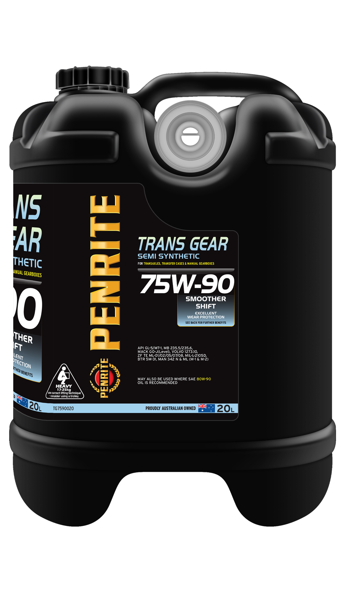 TRANS GEAR 75W-90 (SEMI SYN) - Penrite 20L