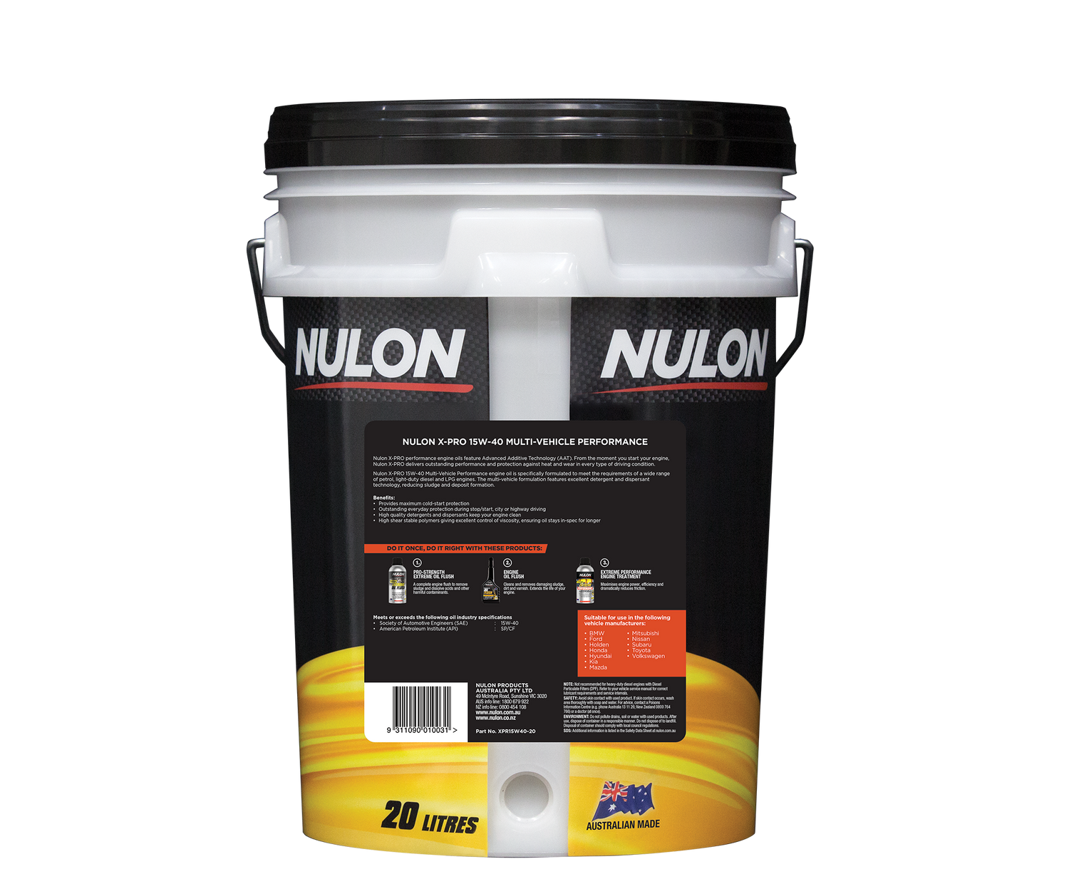X-PRO 15W-40 Multi-Vehicle Performance - Nulon