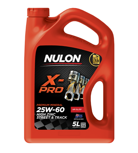 X-PRO 25W-60 High Zinc Street & Track 5L - Nulon