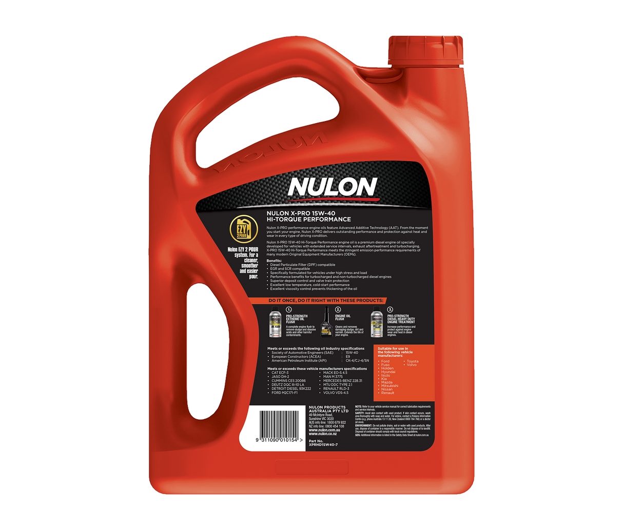 X-PRO 15W-40 Hi-Torque Performance - Nulon