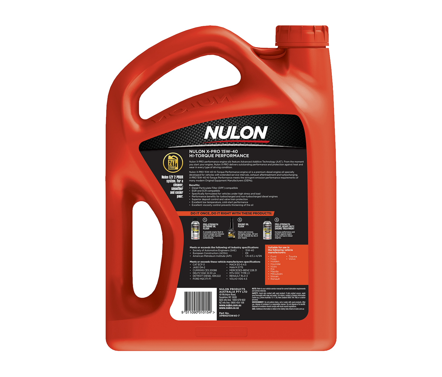 X-PRO 15W-40 Hi-Torque Performance - Nulon