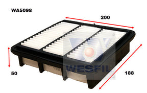 Air Filter A1561 Fits Hyundai WA5098 - Wesfil