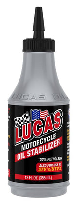 Motorcycle Oil Stabilizer 12 Ounce - Lucas Oil | Universal Auto Spares