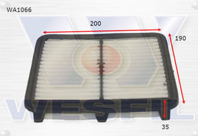 Air Filter A1424 Fits Daewoo WA1066 - Wesfil