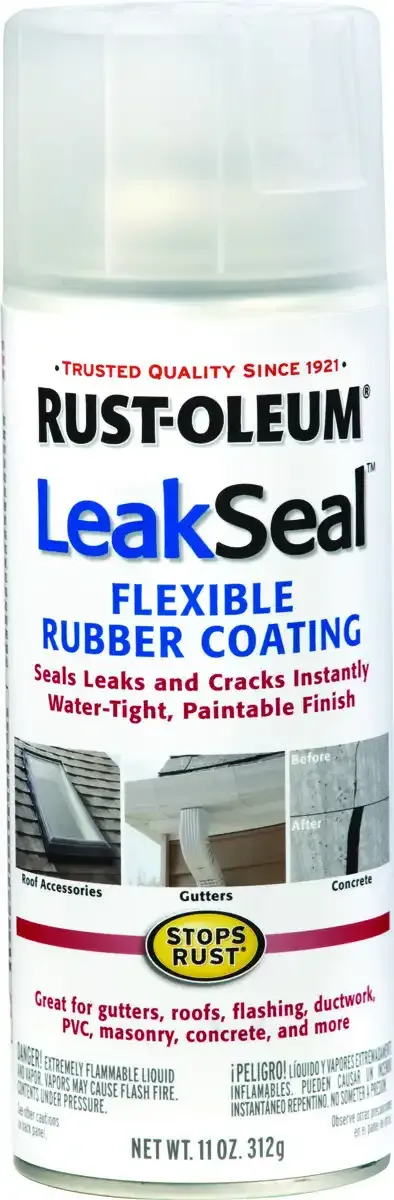 Leak Seal Clear Flexible Rubber Coating 312g Spray - Rust-Oleum | Universal Auto Spares