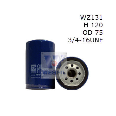 Oil Filter Z131A Fits Daihatsu/Toyota WZ131 - Wesfil | Universal Auto Spares