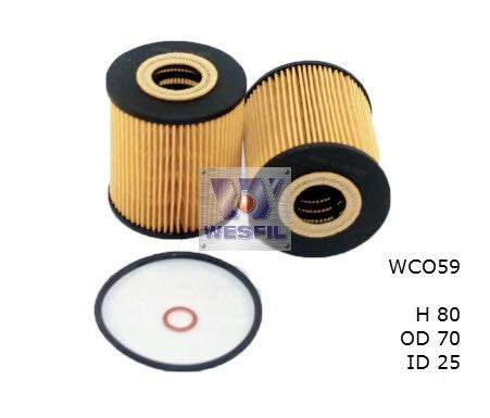 Oil Filter R2625P/R2685P Fits BMW/Range Rover WCO59 - Wesfil | Universal Auto Spares