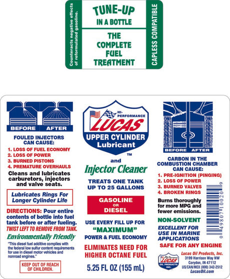 Fuel Treatment (Cleans & Lubricates) - Lucas Oil | Universal Auto Spares