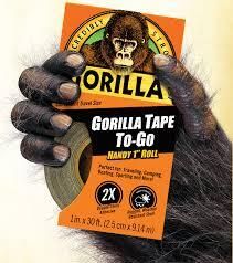 To-Go Tape Handy Tape Roll 2.5cm x 9.14m - Gorilla | Universal Auto Spares