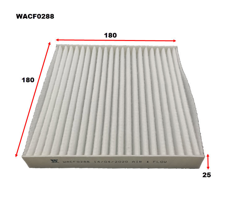 Cabin Filter Fits SsangYong WACF0288 - Wesfil | Universal Auto Spares