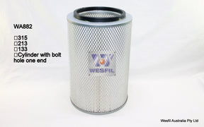 Air Filter HDA5601 Fits Hino WA882 - Wesfil