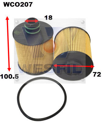 Oil Filter R2765P Alfa/Fiat/Jeep WCO207 - Cooper
