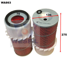 Air Filter HDA5667/HDA5866 Fits Mitsubishi WA863 - Wesfil