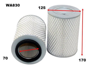 Air Filter A1203 Fits Nissan WA830 - Wesfil