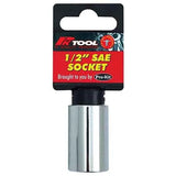 1/2” 6PT 1/2” Drive SAE CR-V Regular Socket - PKTool