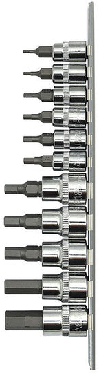 10 Piece 3/8” & 1/2” DR Metric Hex Bits Socket Set - PKTool