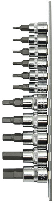 10 Piece 3/8” & 1/2” DR Metric Hex Bits Socket Set - PKTool | Universal Auto Spares