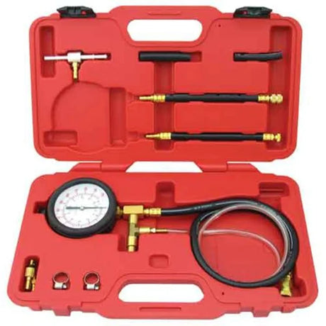 10 Pieces Schrader Efi Pressure Tester Kit 140Psi, 30cm Hose - PKTool | Universal Auto Spares