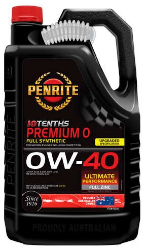 10 Tenth Premium 0W-40 (Full Synthetic) - Penrite 5L