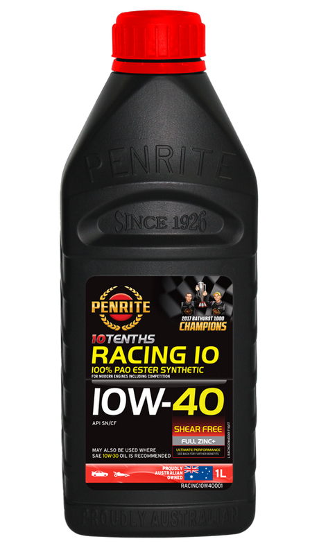 10 Tenth Racing 10W-40 (100% PAO & ESTER) - Penrite  4 X 5 Litre (Carton Only) | Universal Auto Spares