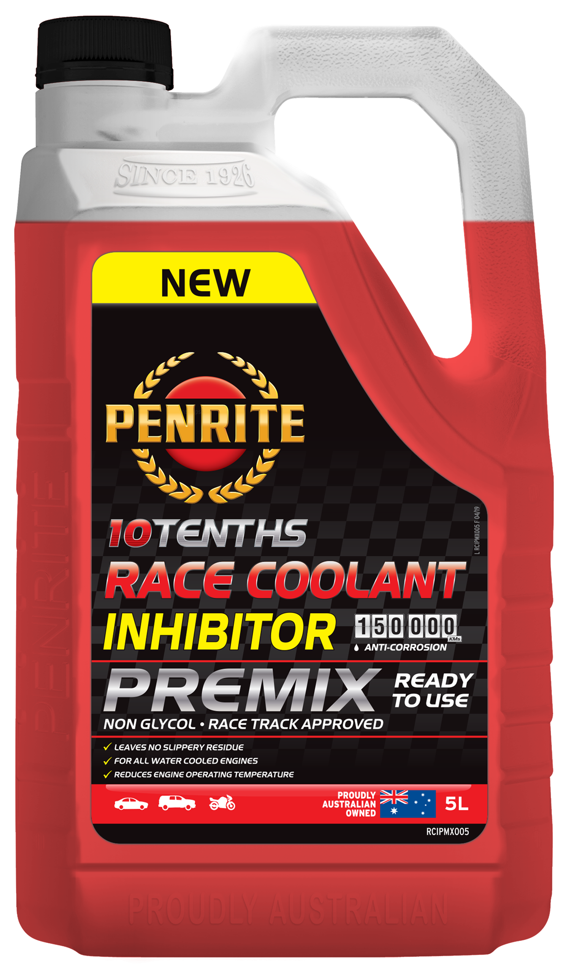 10 Tenths Race Coolant Inhibitor Premix 5L - Penrite | Universal Auto Spares