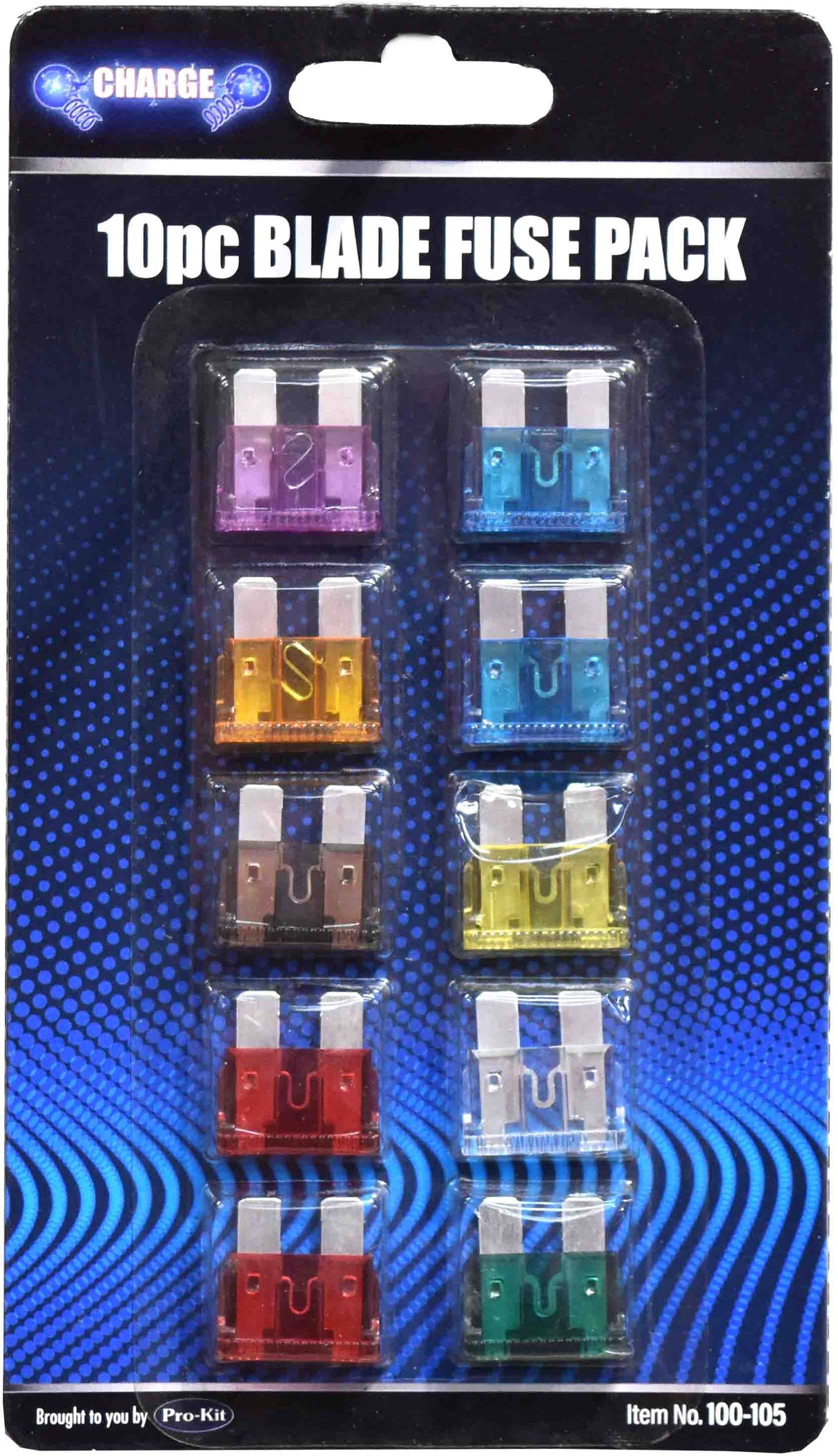 Blade Fuse Pack 10 Piece Mixed Blade - Charge