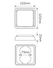 100 Series Stop/Tail/Indicator & Reflector 12-24 Volt Single Blister - LED AutoLamps | Universal Auto Spares