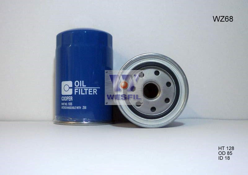 Oil Filter Z68 Chev/Daihatsu/Toyota WZ68 - Cooper - Cooper
