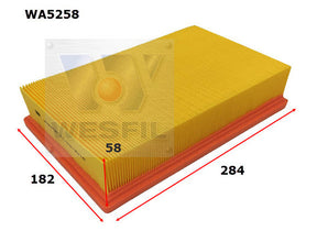 Air Filter A1598 Fits Nissan WA5258 - Wesfil