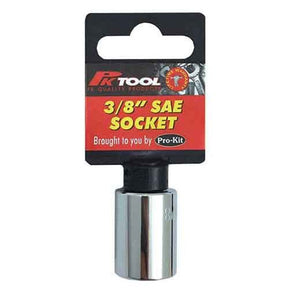 11/16” 6PT 3/8” Drive SAE Cr-V Regular Socket - PKTool