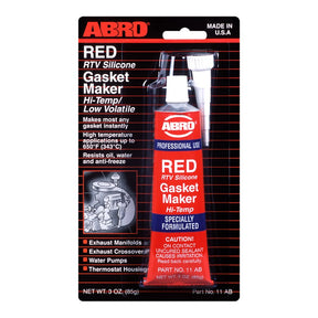 Red RTV Silicone Gasket Maker - ABRO