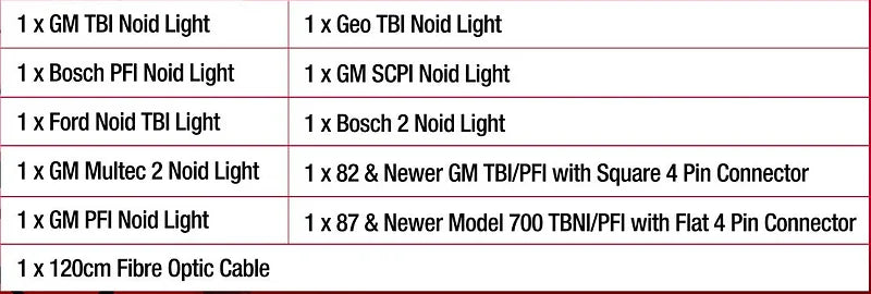 11 Pieces Noid Light Kit With IAC Light & Harness, Signal Faults Fast - PKTool | Universal Auto Spares